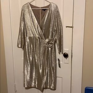 Gold Tahari Dress